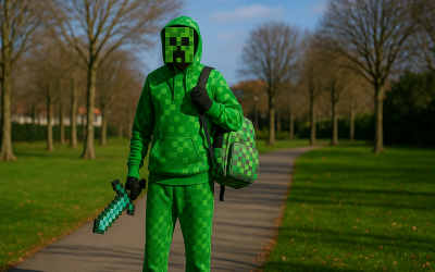 DIY Minecraft Creeper Costume: Easy Halloween Craft for Kids & Adults